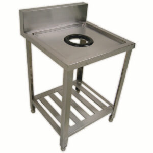 ダストテーブル バックガード有 アングルレッグ