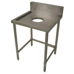 ダストテーブル バックガード有 パイプレッグ