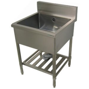 一槽シンク バックガード有 パイプレッグ