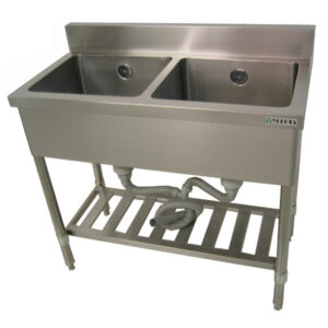 二槽シンク バックガード有 パイプレッグ