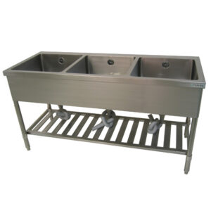 三槽シンク パイプレッグ