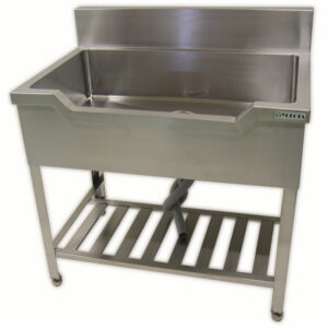 舟形シンク バックガード有 アングルレッグ