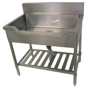 舟形シンク バックガード有 パイプレッグ