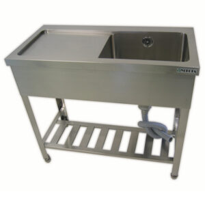 一槽シンク 水切付 アングルレッグ