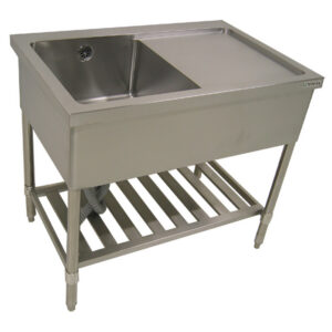 一槽シンク 水切付 パイプレッグ